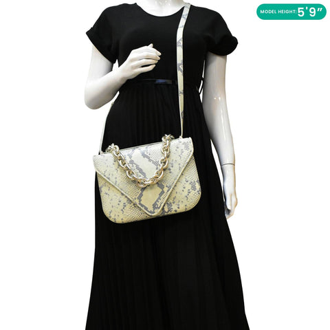 BOTTEGA VENETA Mount Envelope Crossbody Bag Light Green  dummy look