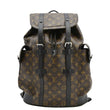 LOUIS VUITTON Christopher MM Monogram Macassar Canvas Backpack Bag Brown
