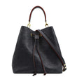 LOUIS VUITTON NeoNoe Monogram Empreinte Leather Shoulder Bag Navy Blue