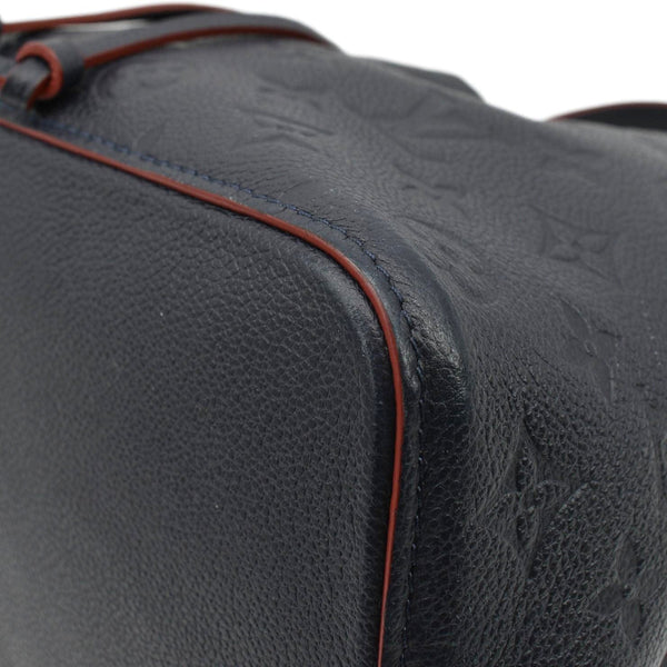 LOUIS VUITTON NeoNoe Monogram Empreinte Leather Shoulder Bag Navy Blue