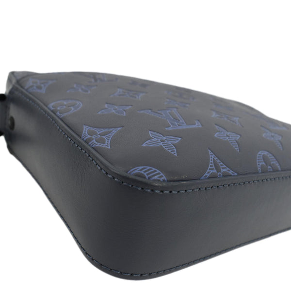 LOUIS VUITTON Trio Monogram Shadow Messenger Bag Blue