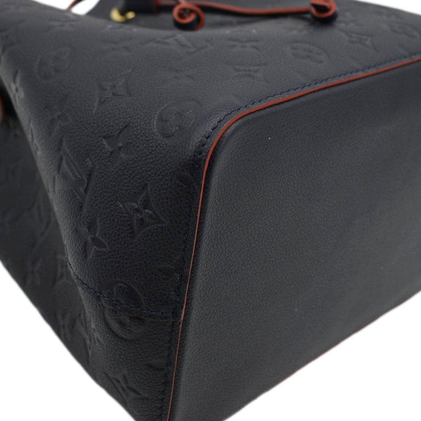 LOUIS VUITTON NeoNoe Monogram Empreinte Leather Shoulder Bag Navy Blue