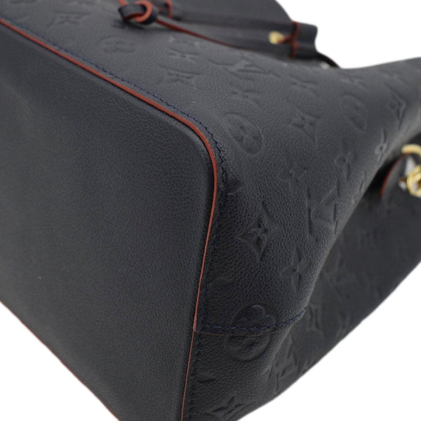 LOUIS VUITTON NeoNoe Monogram Empreinte Leather Shoulder Bag Navy Blue