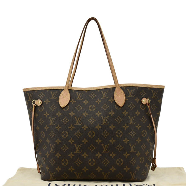 LOUIS VUITTON Neverfull MM Tote Bag Brown  back side
