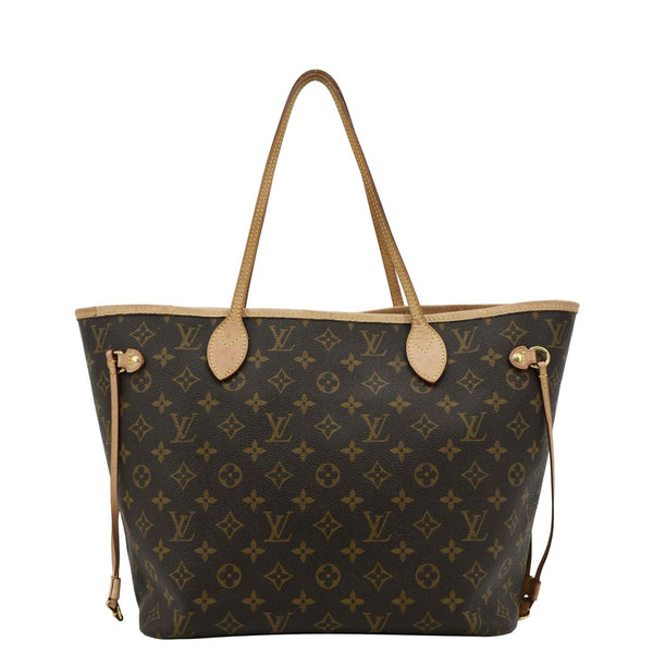 LOUIS VUITTON Neverfull MM Tote Bag Brown   back look