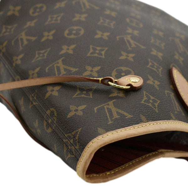 LOUIS VUITTON Neverfull MM Monogram Canvas Tote Bag Brown