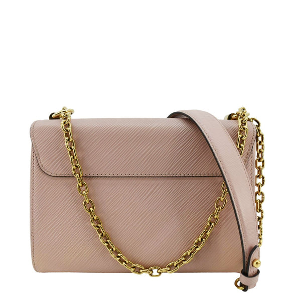 LOUIS VUITTON Twist MM Bloom Flower Epi Leather Chain Shoulder Bag Pink