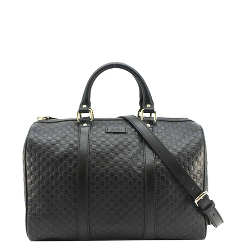 GUCCI  GG Microguccissima Boston Travel Bag Black 449646