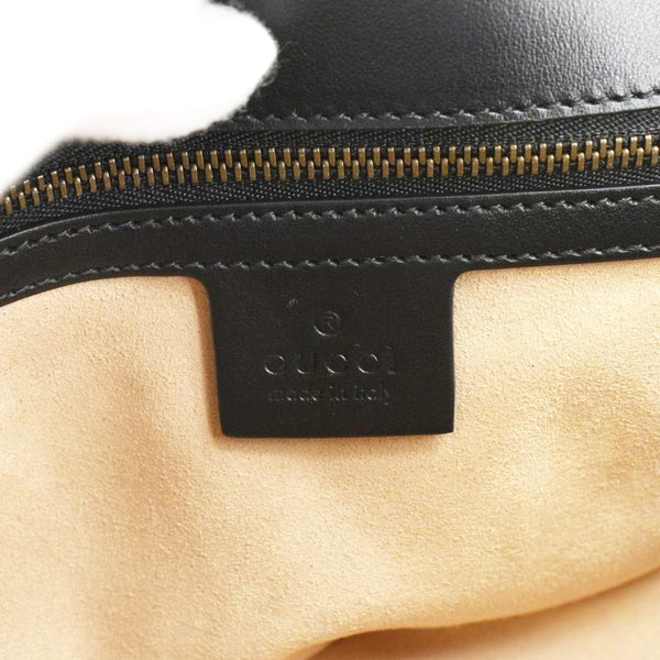 GUCCI GG Marmont Small Matelasse Leather Crossbody Bag Black 443497