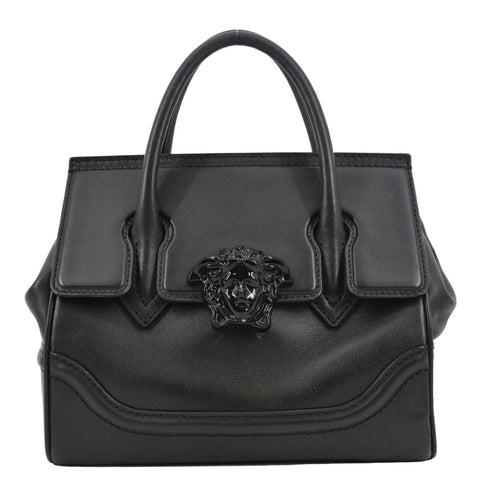 VERSACE Palazzo Empire Leather Crossbody Bag Black