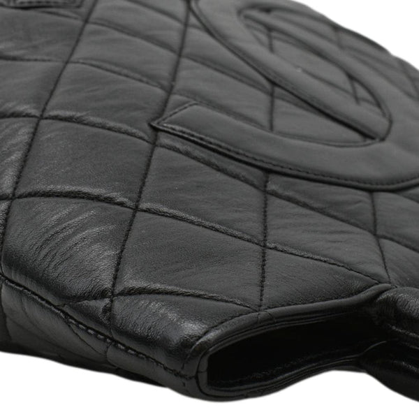 CHANEL Medallion  Tote Bag Blackcorner side