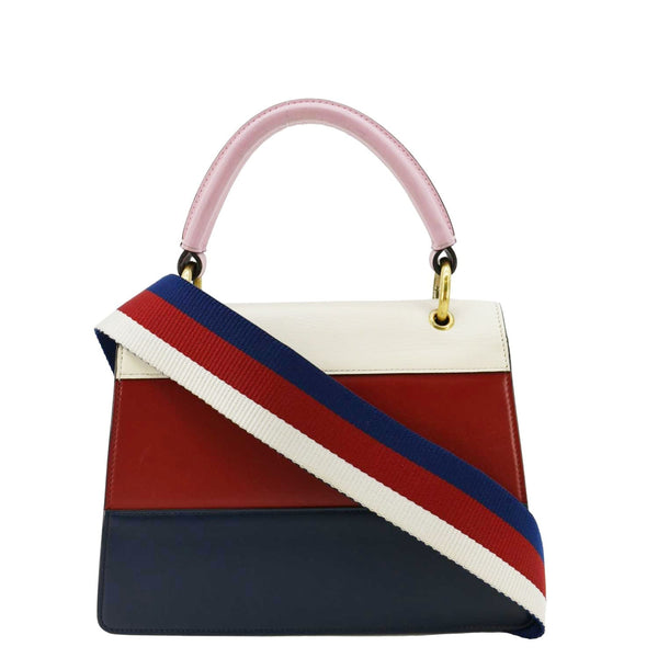 GUCCI Queen Margaret Bee Blind For Love Leather Shoulder Bag Multicolor 456541