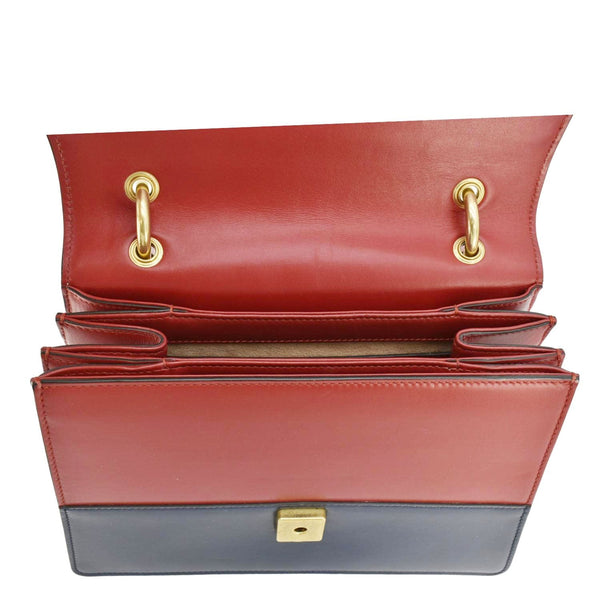 GUCCI Queen Margaret Bee Blind For Love Leather Shoulder Bag Multicolor 456541