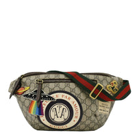 GUCCI Courrier GG Supreme Canvas Belt Bum Bag Beige 529711