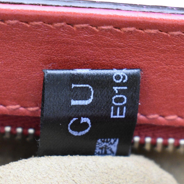 GUCCI Padlock Medium Leathrer Chain Shoulder Bag Red 409486