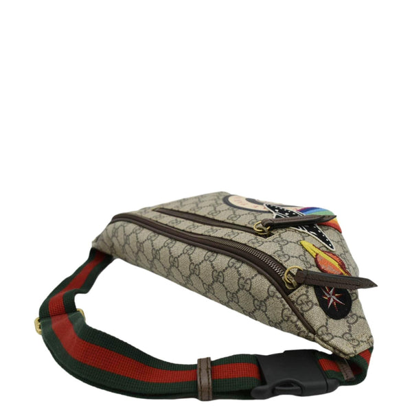 GUCCI Courrier GG Supreme Canvas Belt Bum Bag Beige 529711
