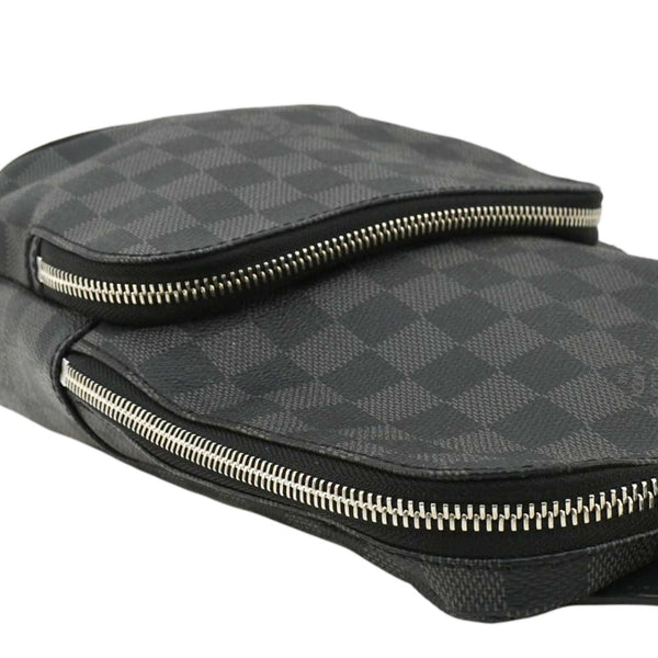 LOUIS VUITTON Avenue Sling Damier Graphite Backpack Bag Black