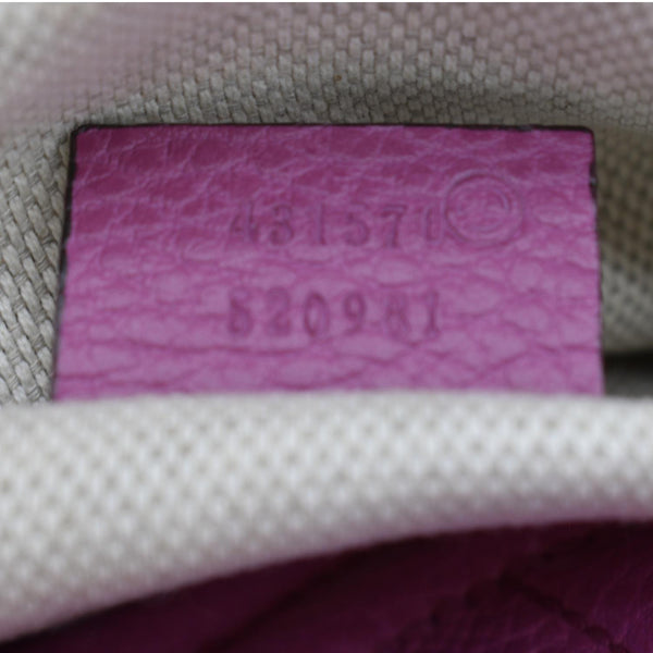 GUCCI Soho Leather Backpack Pink 431570