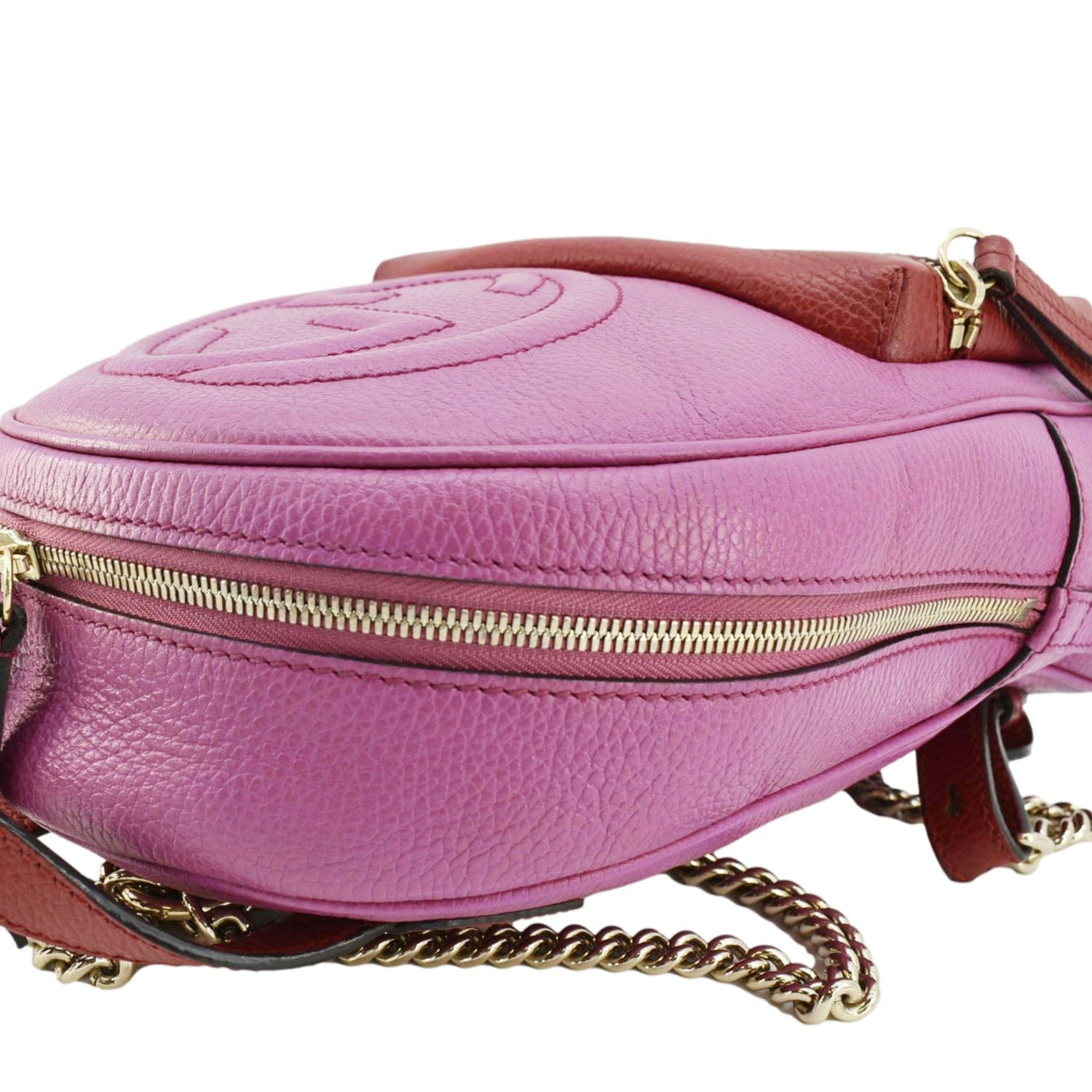 gucci soho mini backpack GUCCI Soho Leather Backpack Pink Bag