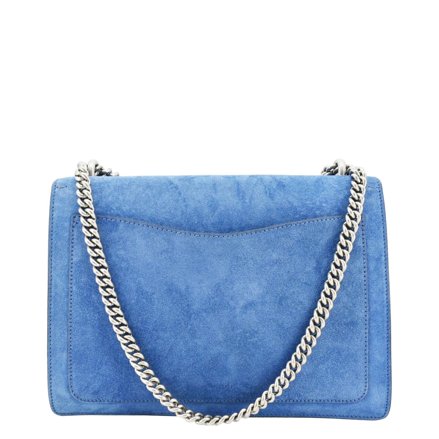 GUCCI Dionysus Medium Suede Leather Shoulder Bag Blue