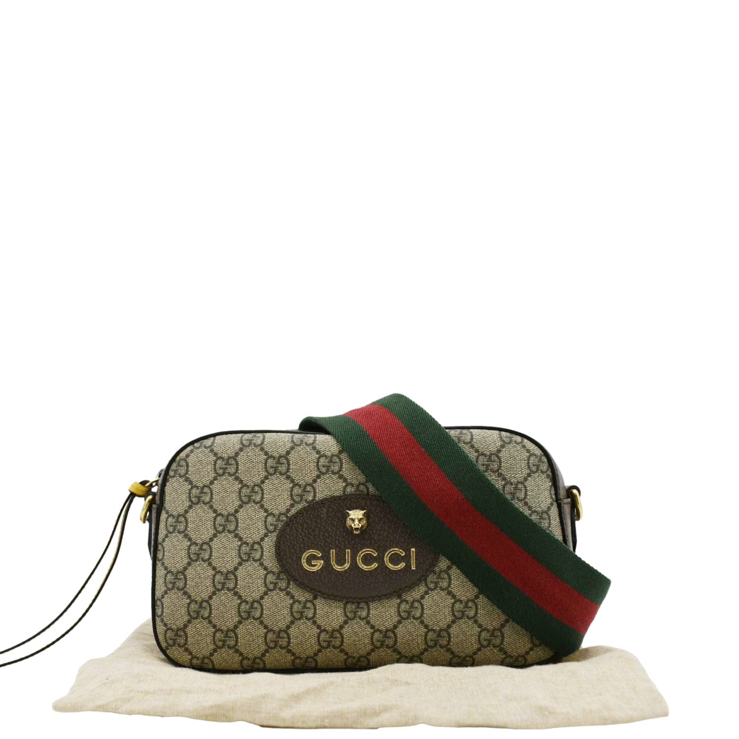 GUCCI Neo Vintage GG Supreme Canvas Messenger Bag Beige 476466