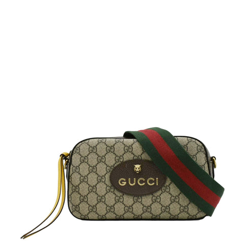 GUCCI Neo Vintage GG Supreme Canvas Messenger Bag Beige 476466