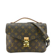 LOUIS VUITTON Metis Pochette Monogram Canvas Crossbody Bag Brown