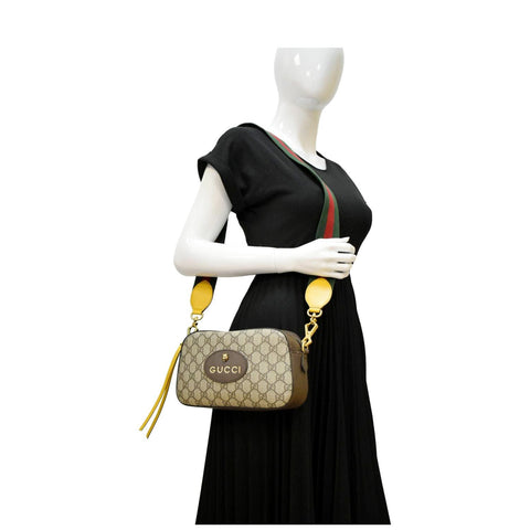 GUCCI Neo Vintage GG Supreme Canvas Messenger Bag Beige 476466
