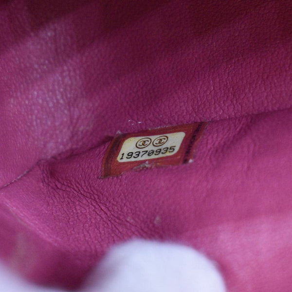 CHANEL Classic Double Flap Patent Leather Shoulder Bag Rose Pink