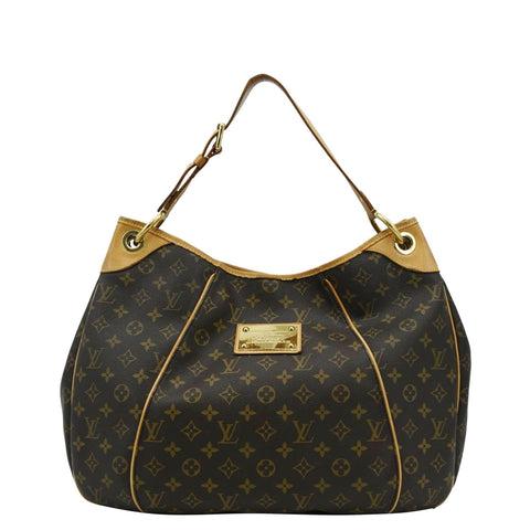 LOUIS VUITTON Galliera GM Monogram Canvas Shoulder Bag Brown