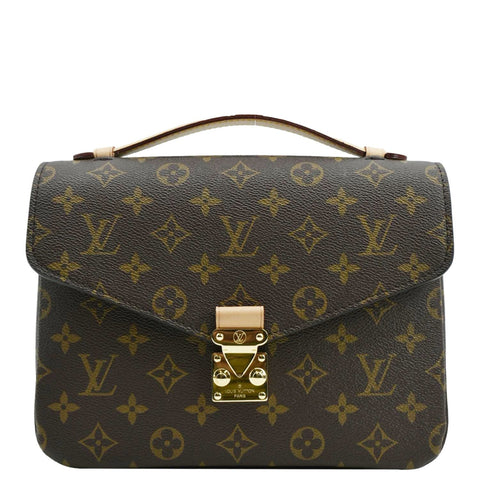 LOUIS VUITTON Metis Pochette Monogram Canvas Crossbody Bag Brown