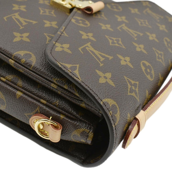 LOUIS VUITTON Metis Pochette Monogram Canvas Crossbody Bag Brown