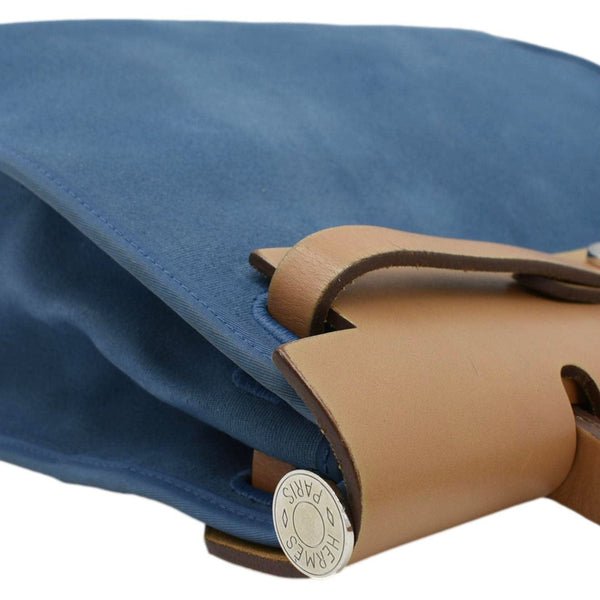 HERMES Herbag Zip Retourne Shoulder Bag Blue corne rsid