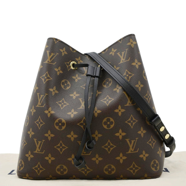 LOUIS VUITTON Neonoe Monogram Canvas Shoulder Bag Brown/Black