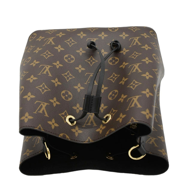 LOUIS VUITTON Neonoe Monogram Canvas Shoulder Bag Brown/Black