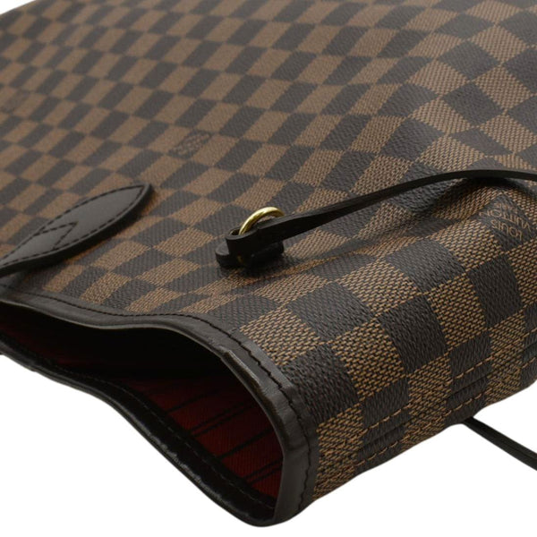 LOUIS VUITTON Neverfull GM Damier Ebene Tote Bag Brown