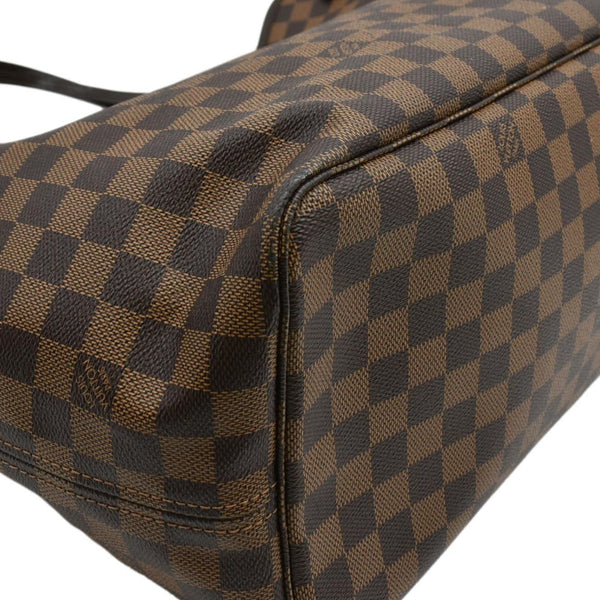 LOUIS VUITTON Neverfull GM Damier Ebene Tote Bag Brown