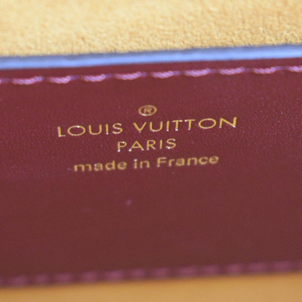 Louis Vuitton Twist MM Monogram Check Leather Shoulder Bag Orange