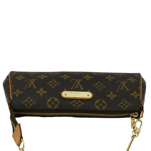 LOUIS VUITTON Pochette Eva Monogram Canvas Crossbody Bag Brown