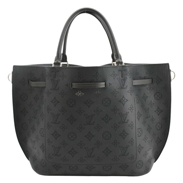 LOUIS VUITTON Girolata Monogram Mahina Leather Shoulder Bag Black