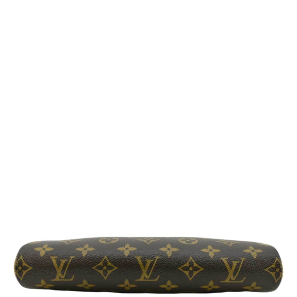 LOUIS VUITTON Pochette Eva Monogram Canvas Crossbody Bag Brown