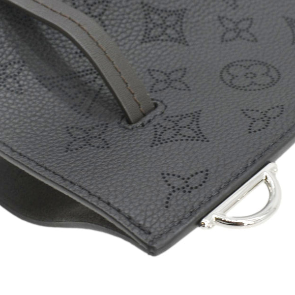 LOUIS VUITTON Girolata Monogram Mahina Leather Shoulder Bag Black