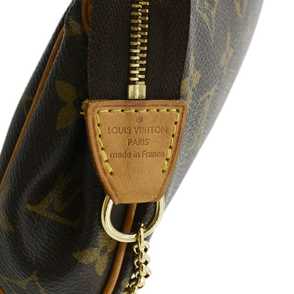 LOUIS VUITTON Pochette Eva Monogram Canvas Crossbody Bag Brown