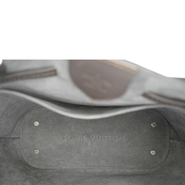 LOUIS VUITTON Girolata Monogram Mahina Leather Shoulder Bag Black