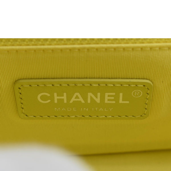 CHANEL My Everything Small Caviar Quilted Leather Flap Shoulder Bag Yellow