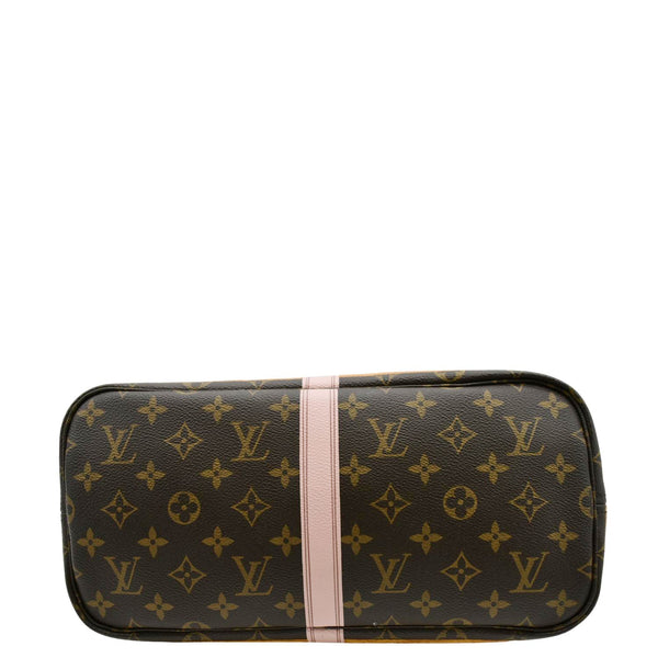 LOUIS VUITTON Neverfull MM Summer Trunk Monogram Canvas Shoulder Bag Brown