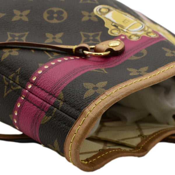 LOUIS VUITTON Neverfull MM Summer Trunk Monogram Canvas Shoulder Bag Brown