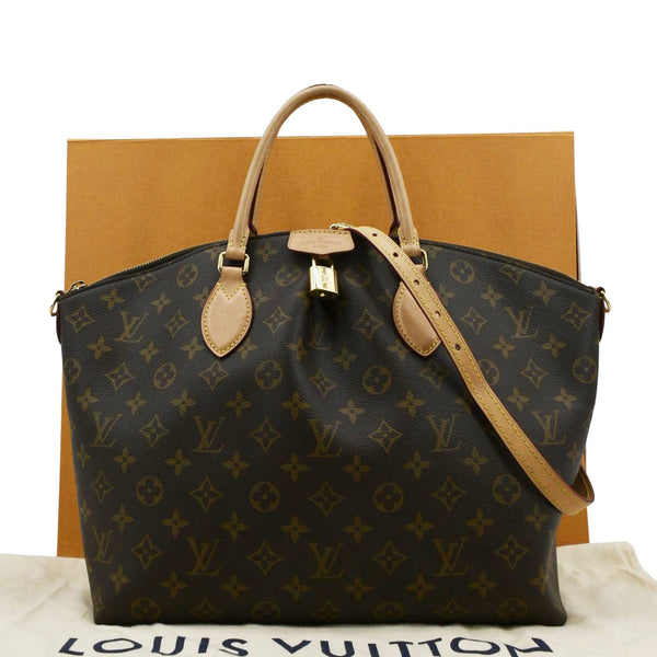 LOUIS VUITTON Boetie MM Monogram Canvas Shoulder Bag Brown