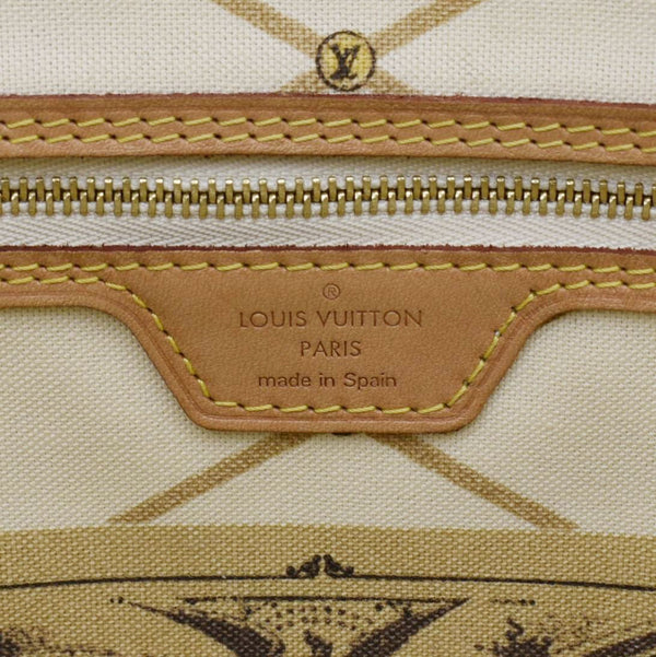LOUIS VUITTON Neverfull MM Summer Trunk Monogram Canvas Shoulder Bag Brown