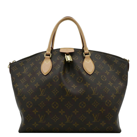 LOUIS VUITTON Boetie MM Monogram Canvas Shoulder Bag Brown